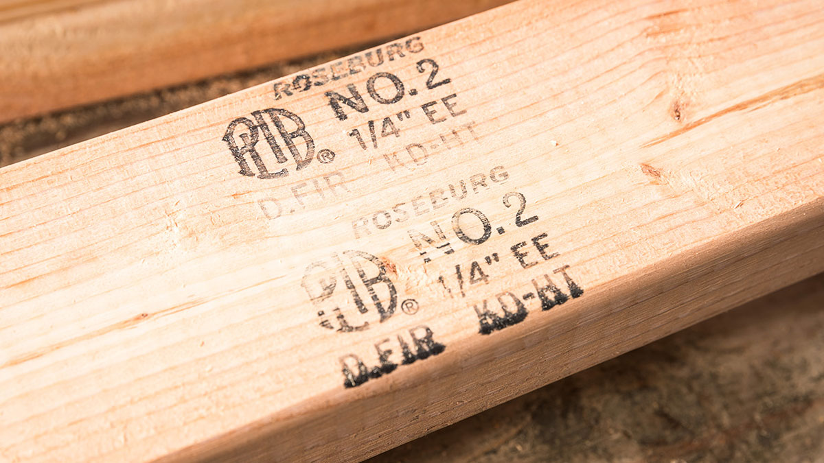 Roseburg lumber closeup