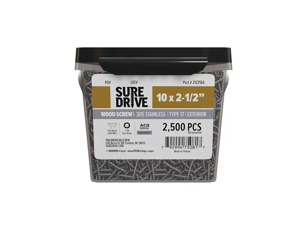 Sure-Drive-305-Stainless-Steel-Star-Drive-Screws10x2-1-2