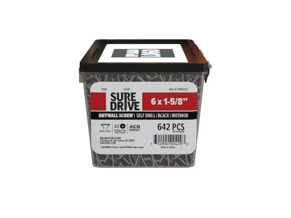 Sure-Drive-Black-Phosphate-Bugle-Head-Screws-for-Drywall-Installation-6x1-5-8
